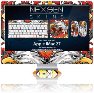 Nexgen Skins - Zestaw skórek na obudowę z efektem 3D iMac 27\ (Iron Eagle 3D)