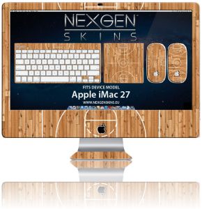 Nexgen Skins - Zestaw skórek na obudowę z efektem 3D iMac 27\ (Hardwood Classic 3D)