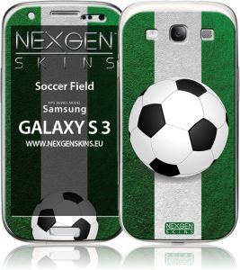 Nexgen Skins - Zestaw skórek na obudowę z efektem 3D Samsung GALAXY S3 (Soccer Field 3D)