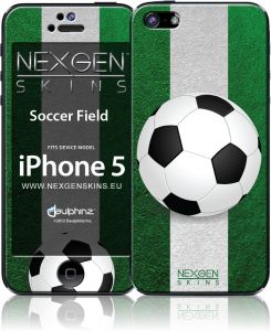 Nexgen Skins - Zestaw skórek na obudowę z efektem 3D iPhone 5/5s/SE (Soccer Field 3D)
