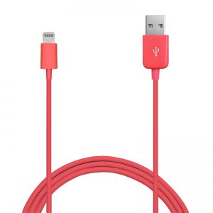 PURO Kabel połączeniowy USB Apple złącze Lightning MFi 1m (różowy)