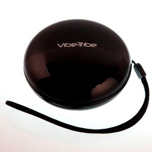 Vibe-Tribe Yoyo Black - Głośnik wibracyjny wbudowane radio i czytnik kart Micro-SD (czarny)