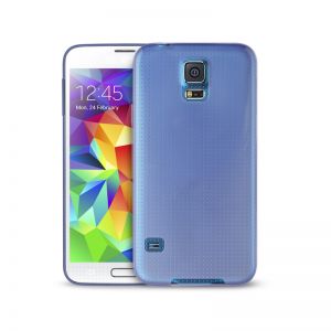PURO Ultra Slim \0.3\ Cover - Zestaw etui + folia na ekran Samsung Galaxy S5/S5 Neo (niebieski)