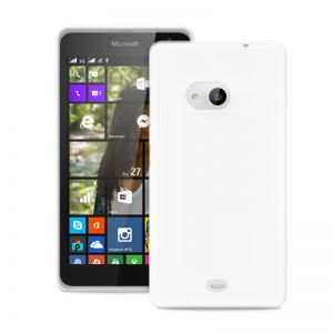 PURO Ultra Slim \0.3\ Cover - Zestaw etui + folia na ekran Microsoft Lumia 535 (przezroczysty)