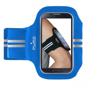 PURO Armband - Uniwersalna sportowa opaska na ramię do smartfonów max 5.1\ (niebieski)