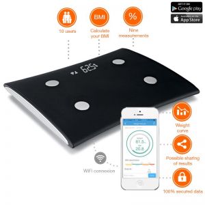 iHealth Wireless Body Analysis Scale - Automatyczny analizator składu ciała iOS/Android (WiFi/Blueto