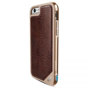 X-Doria Defense Lux - Aluminiowe etui iPhone 6/6s (Brown Croc)