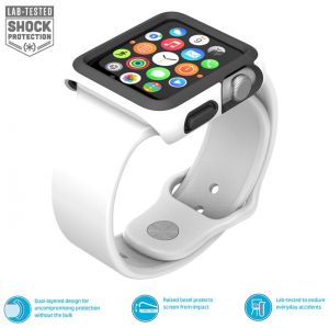 Speck CandyShell Fit - Bumper do Apple Watch 42mm (White/Black)