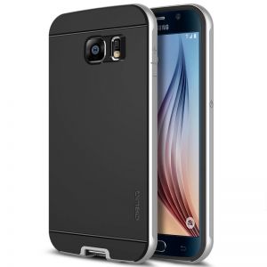 Obliq Dual Poly Bumper - Etui Samsung Galaxy S6 (Satin Silver)