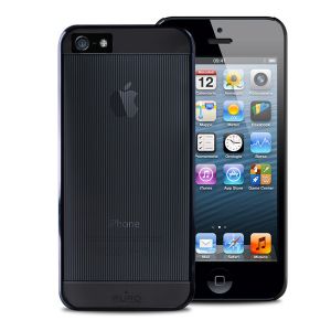 PURO Mirror Cover - Etui iPhone 5/5s/SE (czarny)